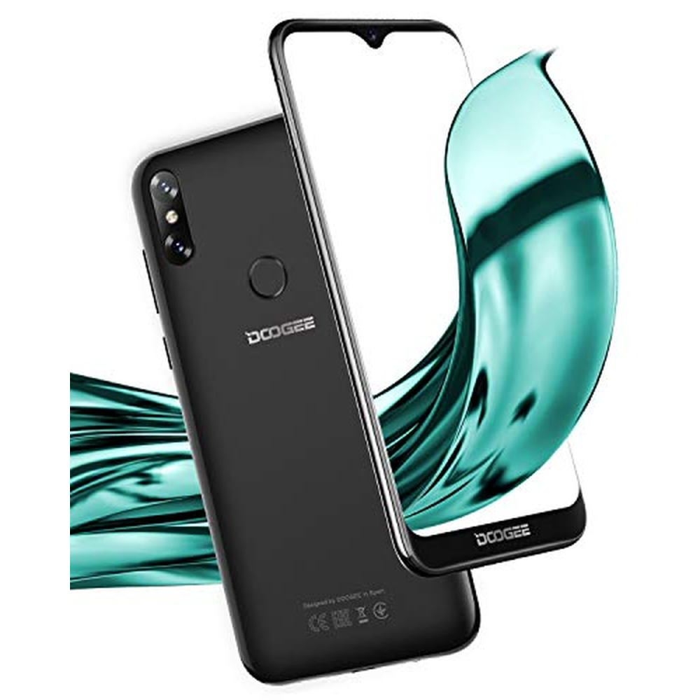 4G chytrý telefon bez smlouvy, DOOGEE Y8 Dual SIM Android 9.0 Mobilní telefon Levný 6,1“ Waterdrop Screen 19:9 displej, 3GB RAM+